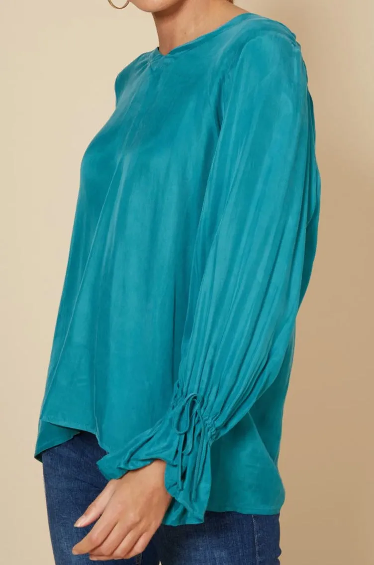 Vienetta Ruched Top - Teal