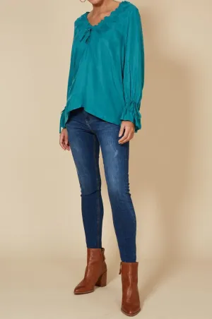 Vienetta Ruched Top - Teal
