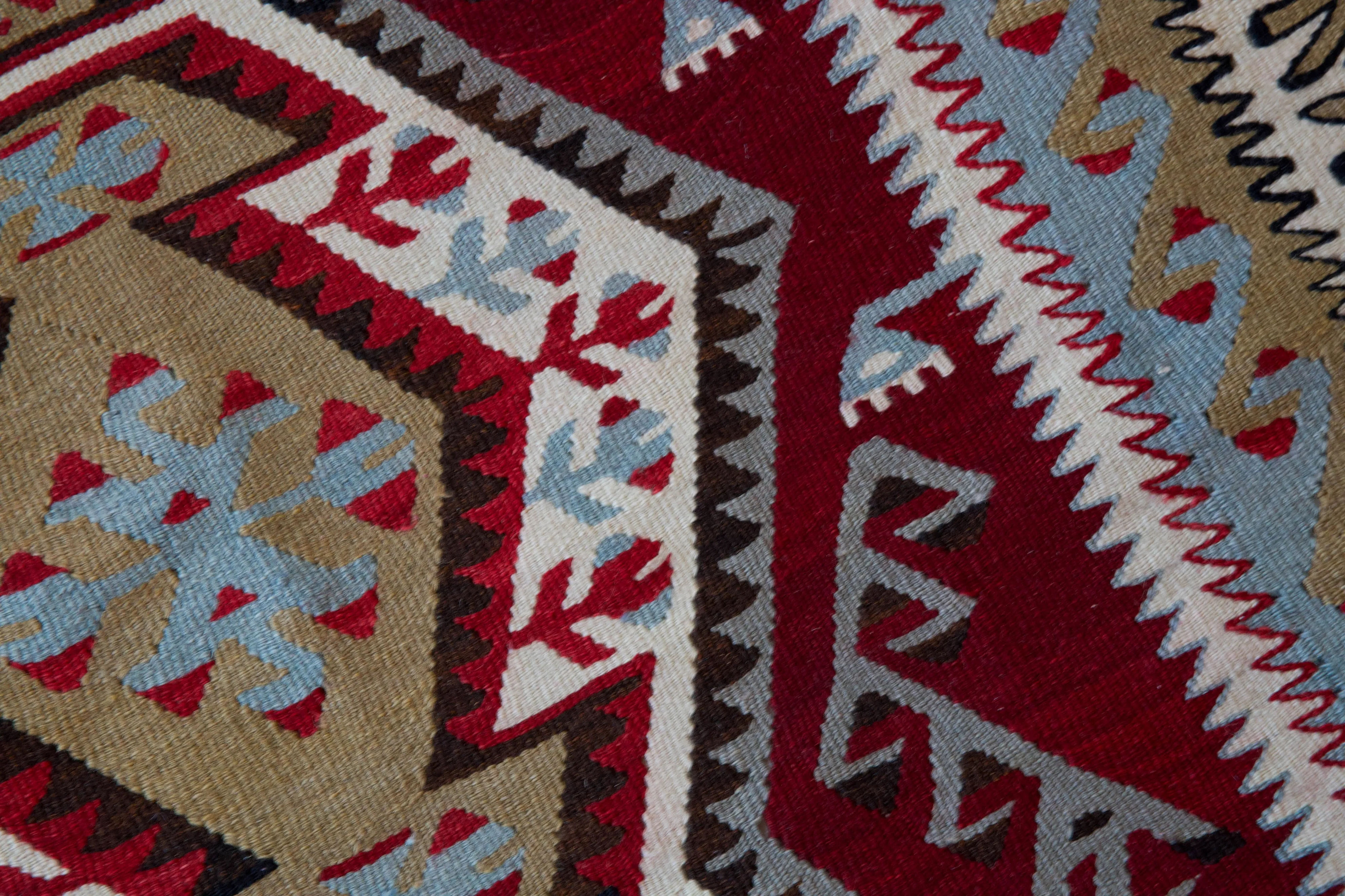 Vintage Kayseri Kilim Rug 3'6"x6'3"