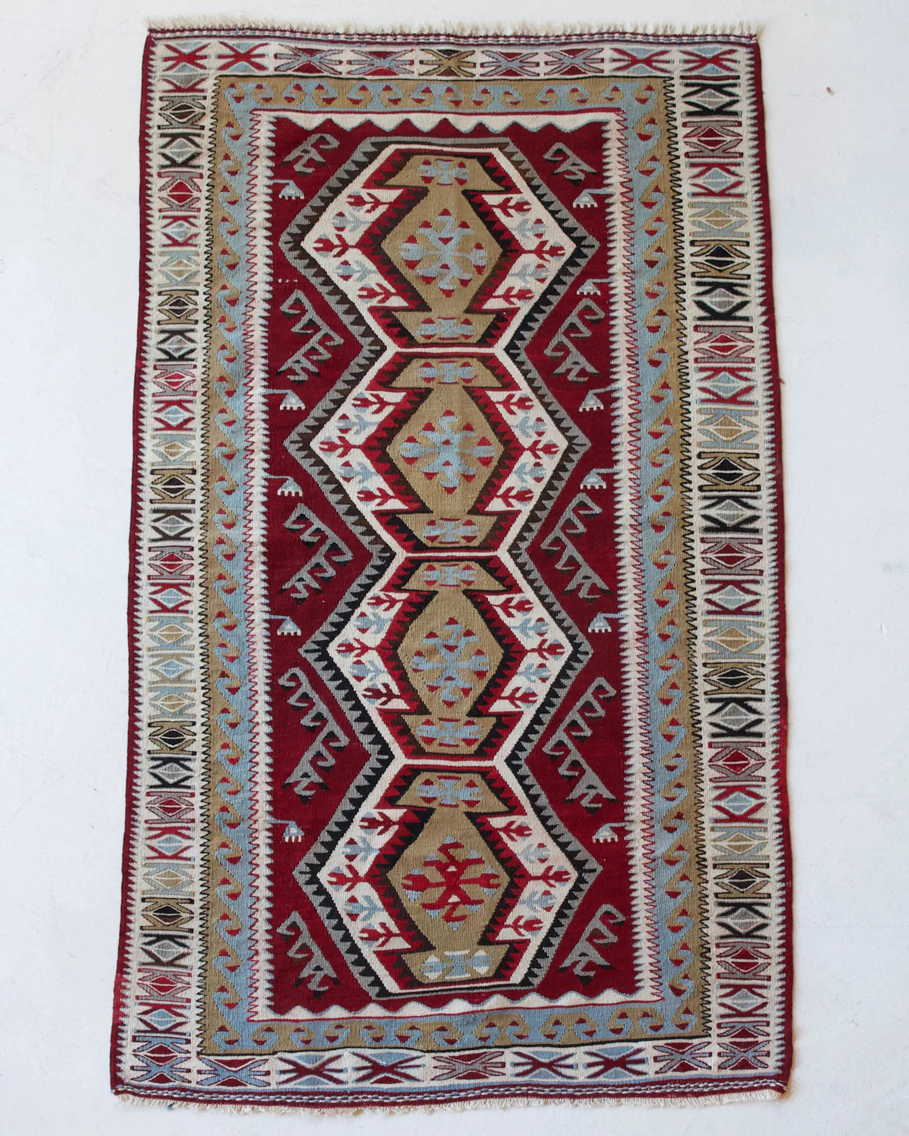 Vintage Kayseri Kilim Rug 3'6"x6'3"