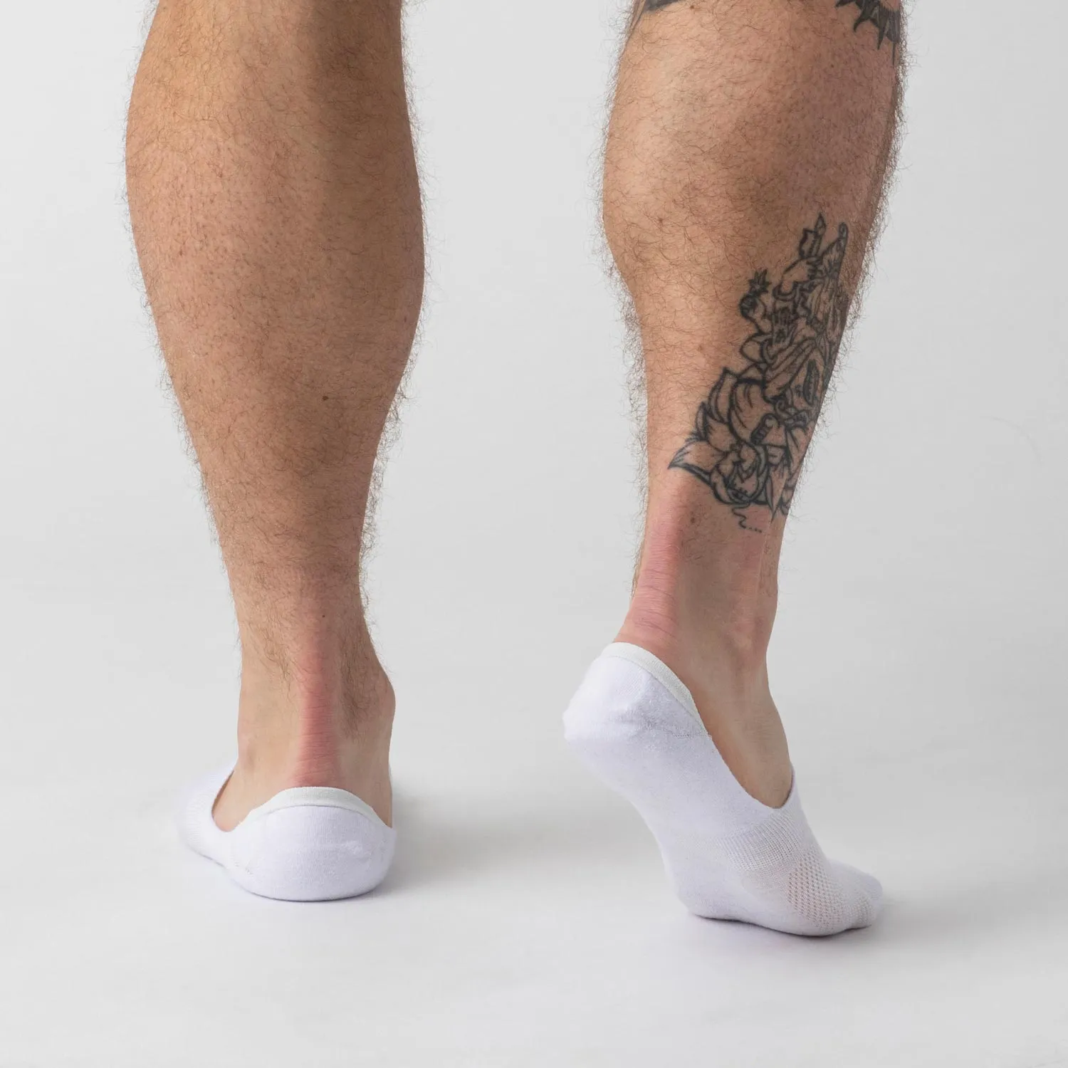 White Never Show Socks 3-Pack