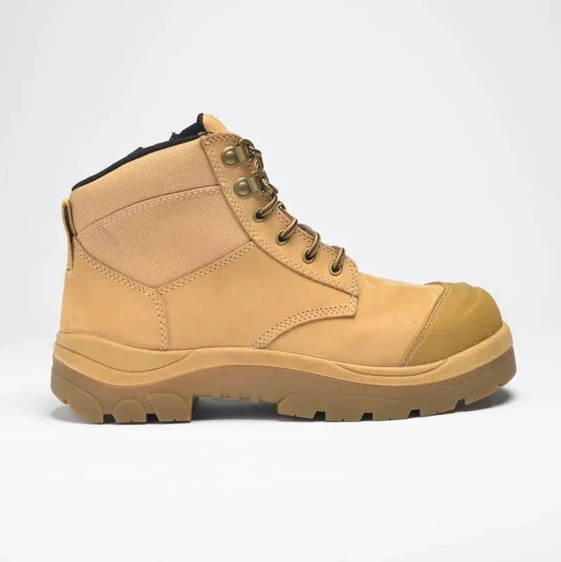 Wide Load 690WZN Wheat 6 Inch Soft Toe Zip Boot