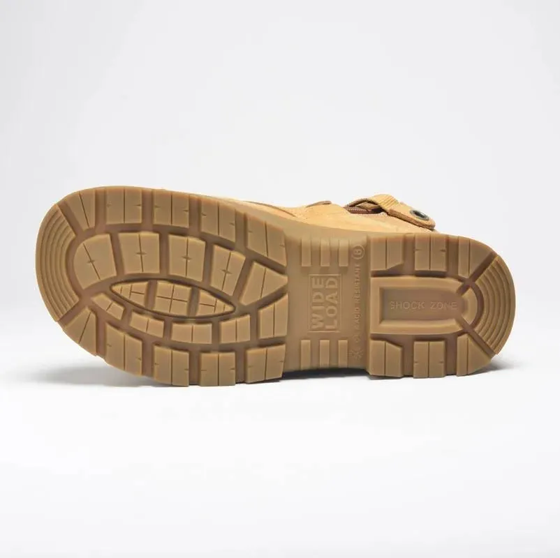 Wide Load 690WZN Wheat 6 Inch Soft Toe Zip Boot