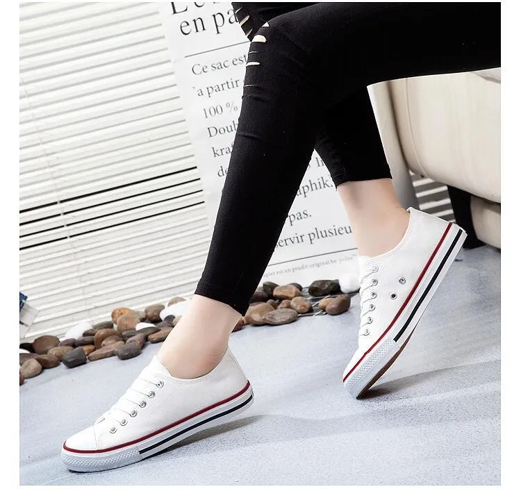 Woman Canvas Shoes Flat Neutral Fashion Classic Sneakers