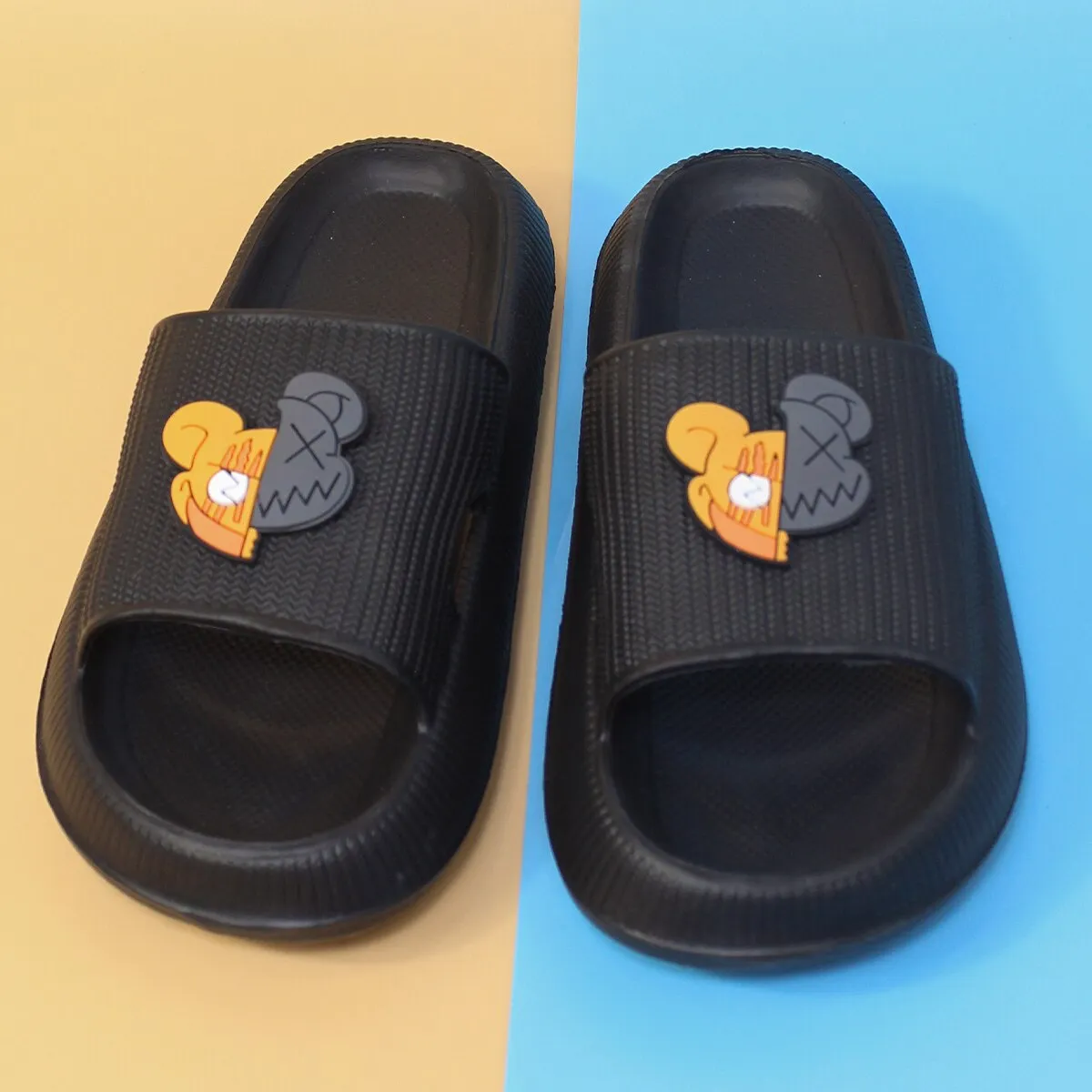 Women Cartoon Bear Decor Beach Slippers