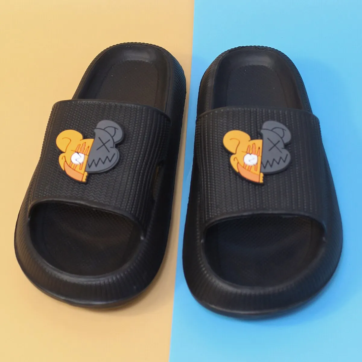 Women Cartoon Bear Decor Beach Slippers
