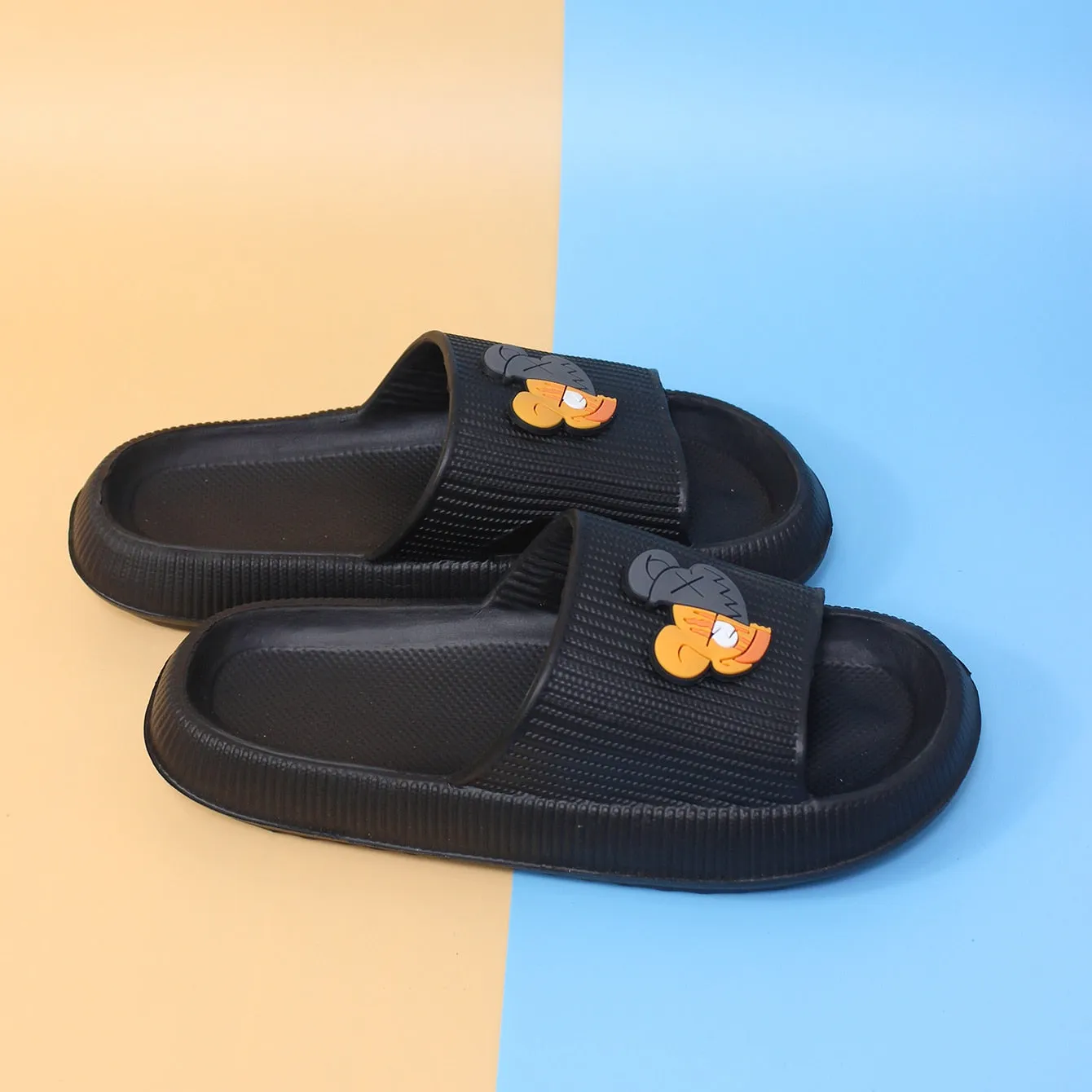 Women Cartoon Bear Decor Beach Slippers