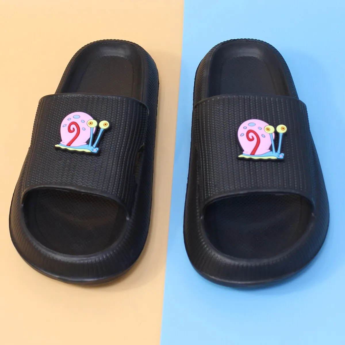 Women Cartoon Bear Decor Beach Slippers