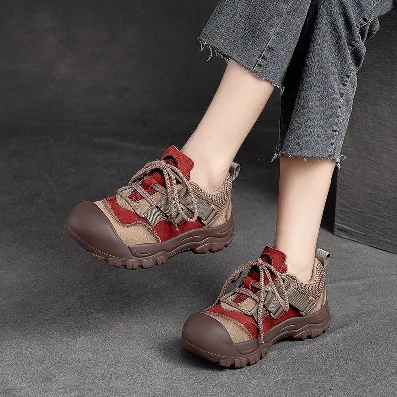 Women Stylish Patchwork Retro Casual Shoes