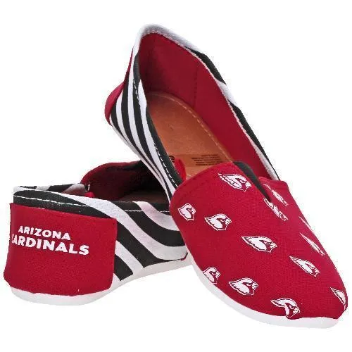 Women's Arizona Cardinals Canvas Stripe Shoes