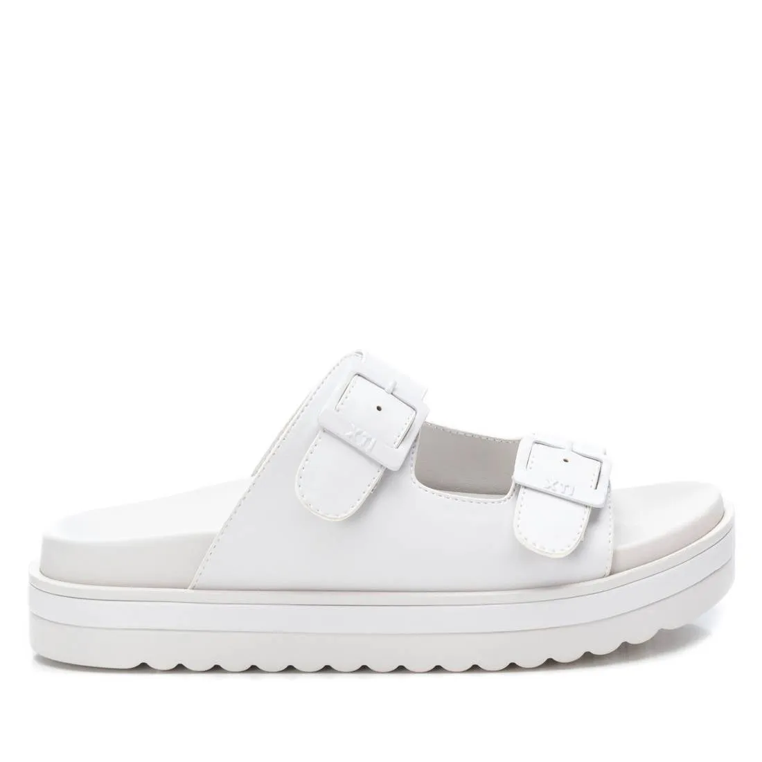Women's Double Strap Buckle Sandals By XTI, 14110906 White
