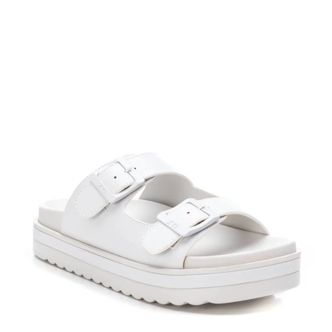 Women's Double Strap Buckle Sandals By XTI, 14110906 White