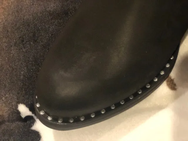 Women's Ferrini Black Macie Leather Boots Handcrafted