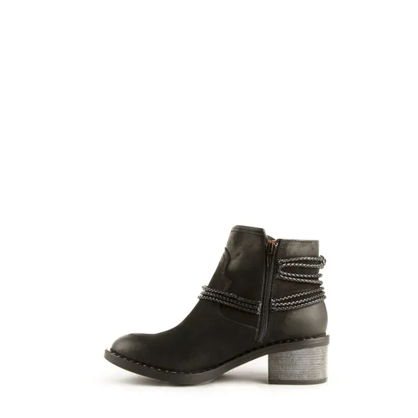 Women's Ferrini Black Macie Leather Boots Handcrafted