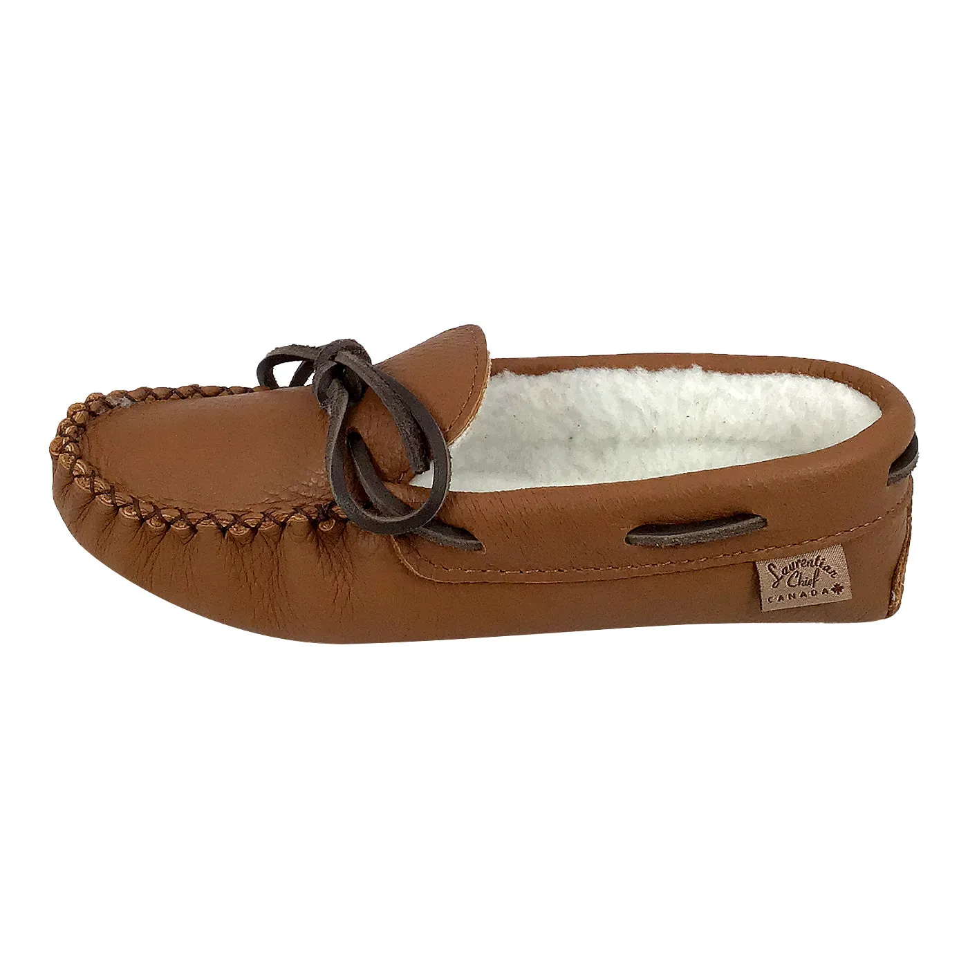 Women's Fleece Lined Elk Hide Moccasins