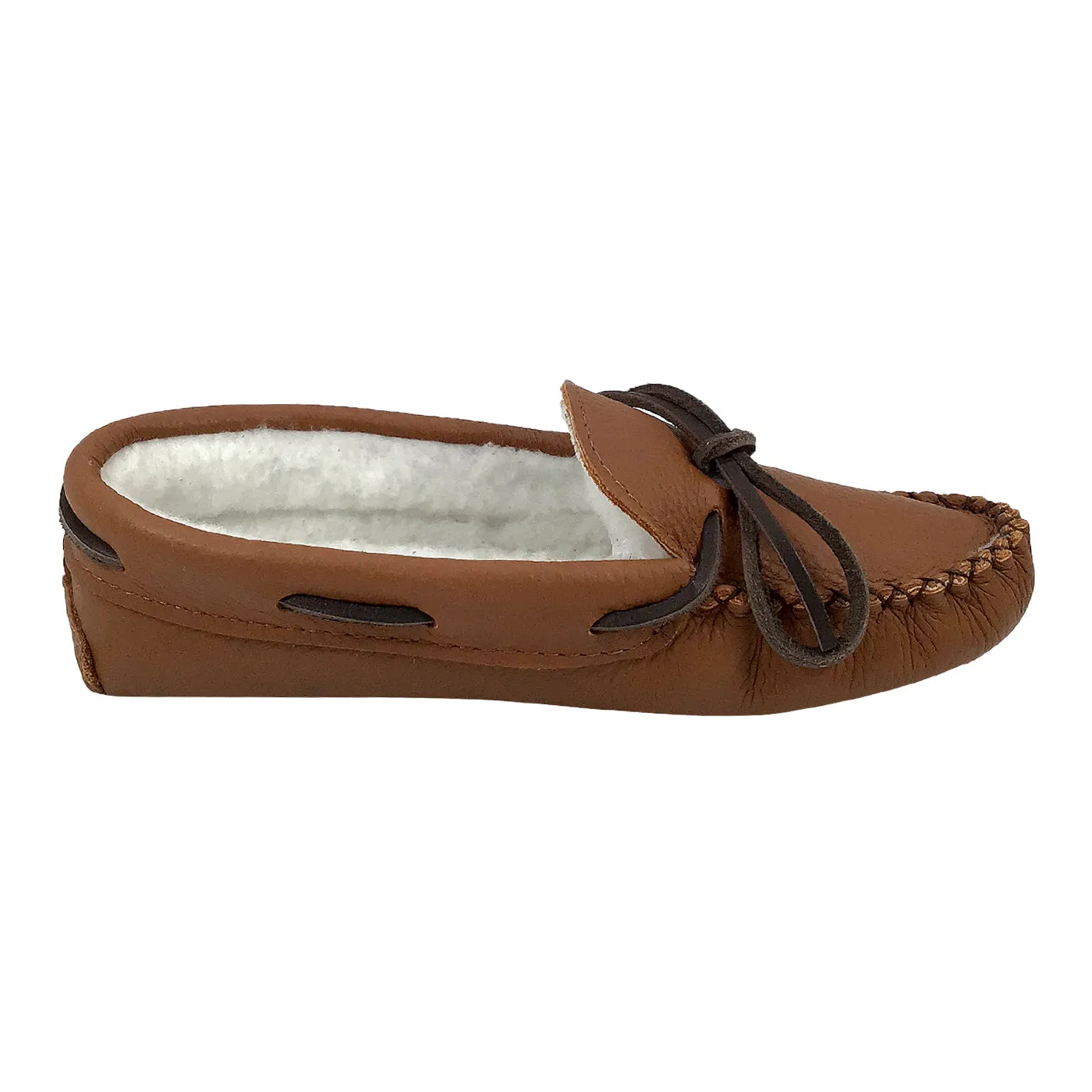 Women's Fleece Lined Elk Hide Moccasins
