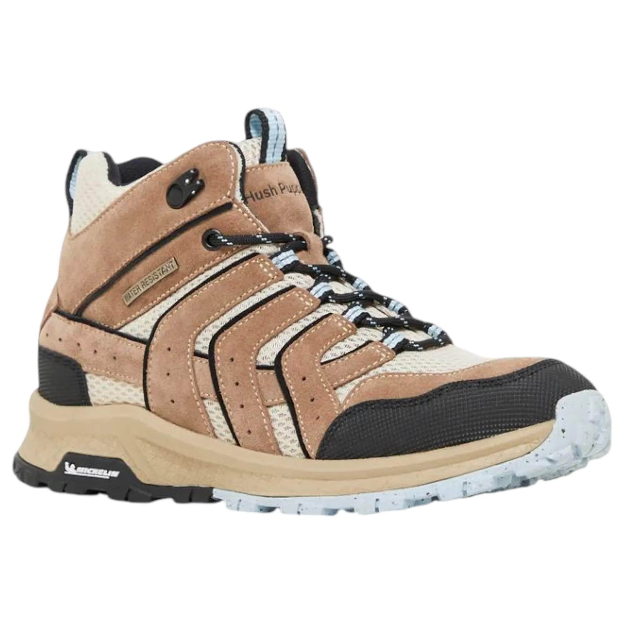 Womens Hush Puppies Kanya Walking Shoes Light Taupe Suede Boots