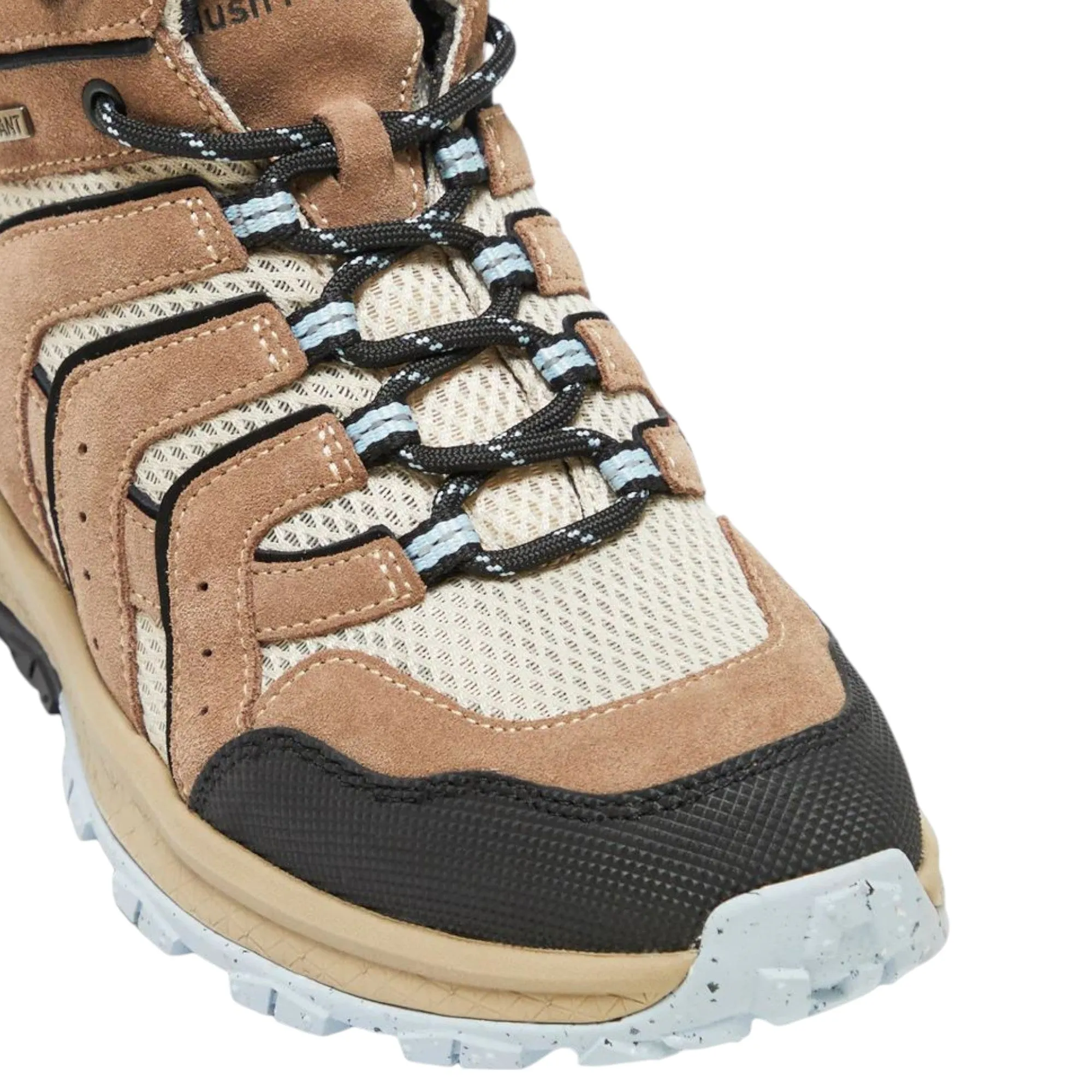 Womens Hush Puppies Kanya Walking Shoes Light Taupe Suede Boots