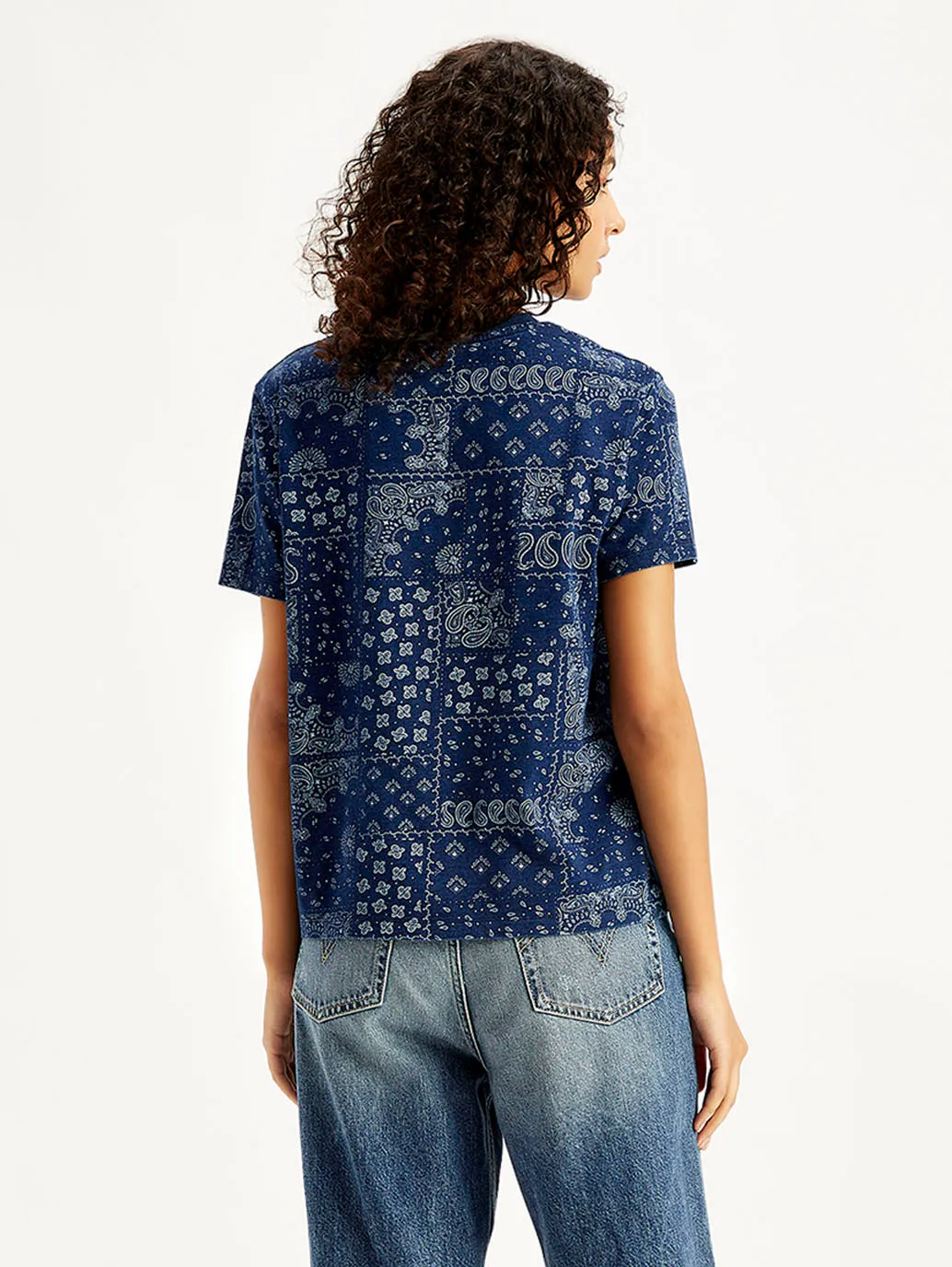 Women's Paisley Straight Fit T-Shirt