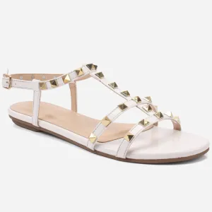 Womens "MAIDAS" Studs Detailing Flat Sandals