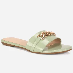 Women's "NARIA" Decorated Flat Summer Slippers