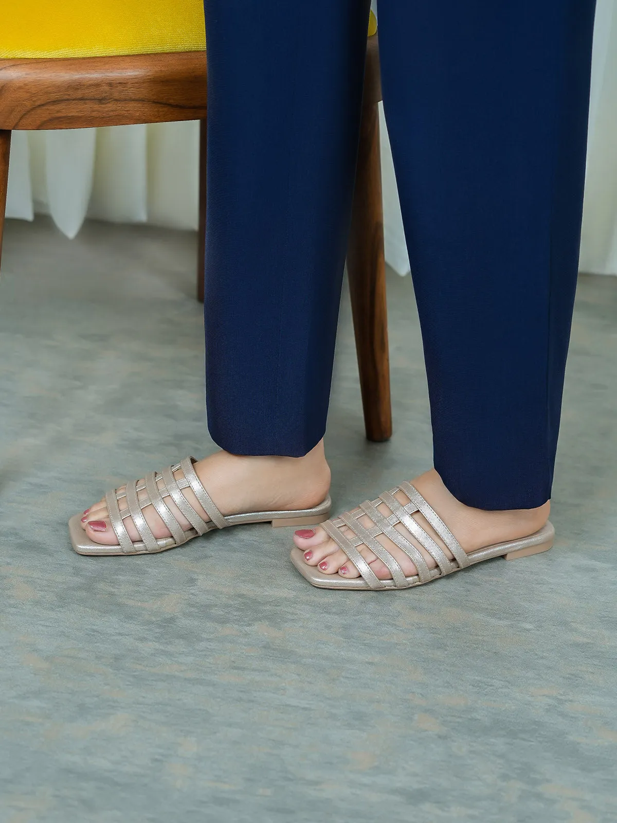 Womens "STEARCH" Strappy Casual Slippers