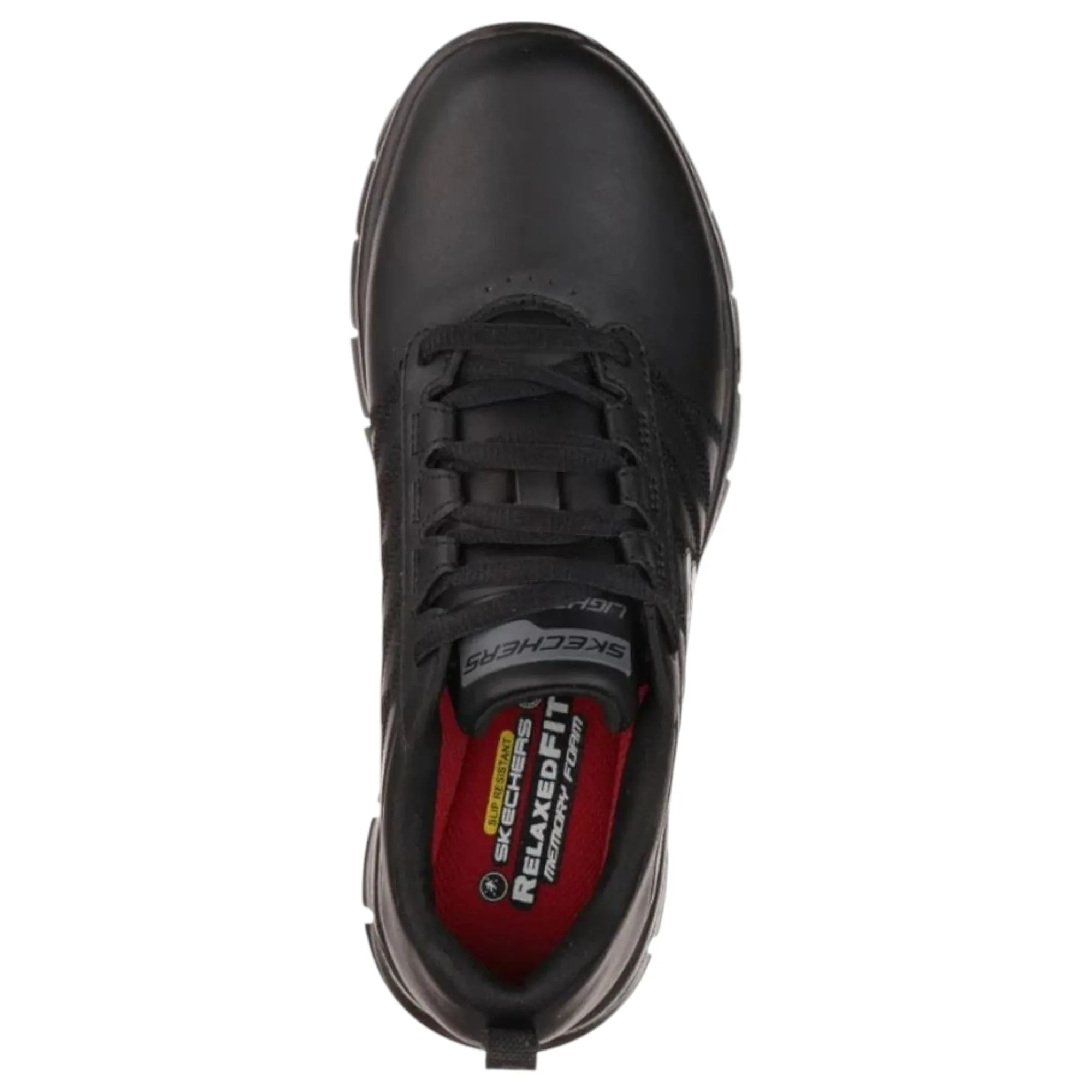 Womens Skechers Sure Track - Erath Wide Black Oil & Slip Resistant Work Shoes