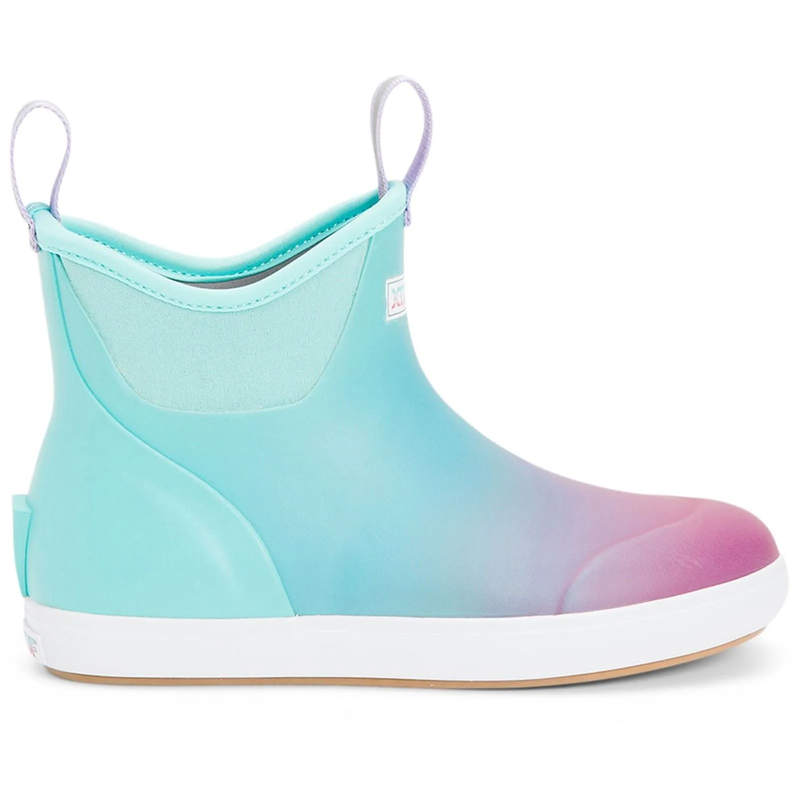 Xtratuf Ankle Deck Rubber Blue Aurora Wellington Boots