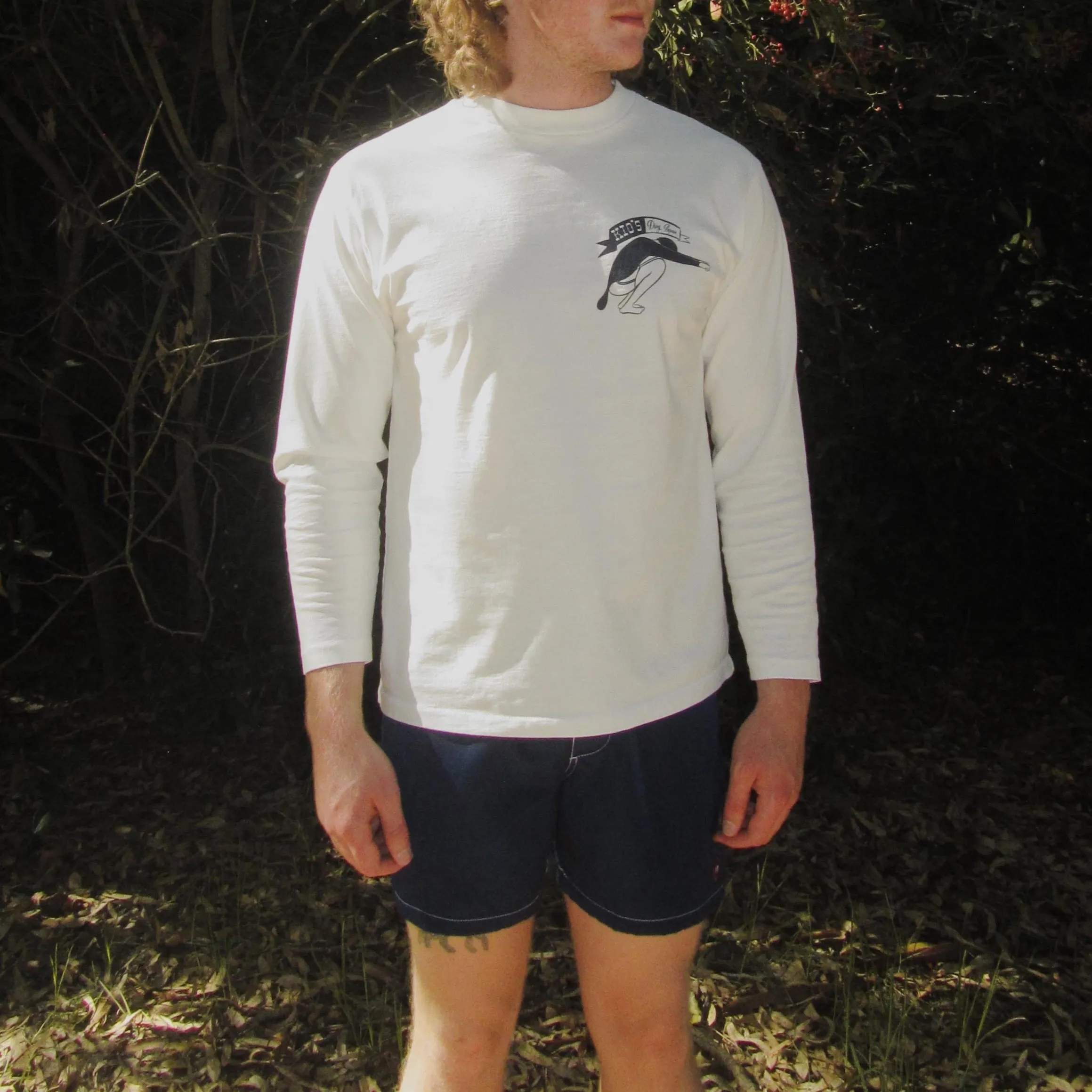 Yellow Rat Kio's Ding Repair L/S - White
