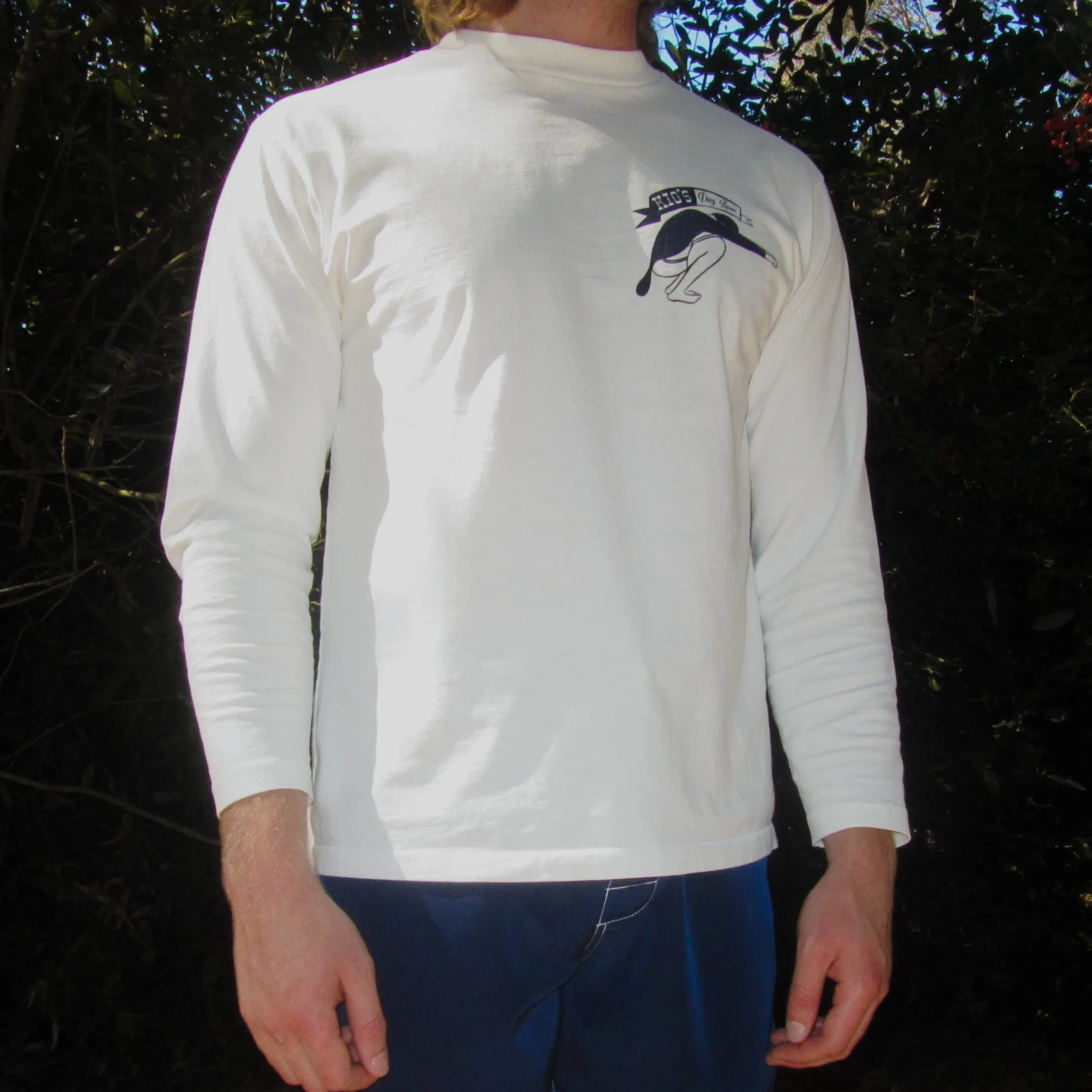 Yellow Rat Kio's Ding Repair L/S - White