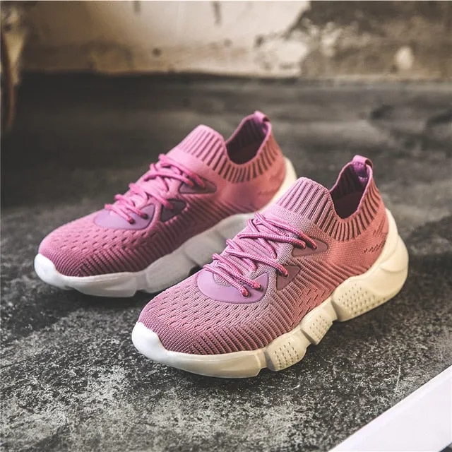 YRRFUOT Women Casual Shoes Trend Breathable Light Fashion Sneaker For Woman Loafers New 2020 Zapatos Mujer Women Sneaker Outdoor