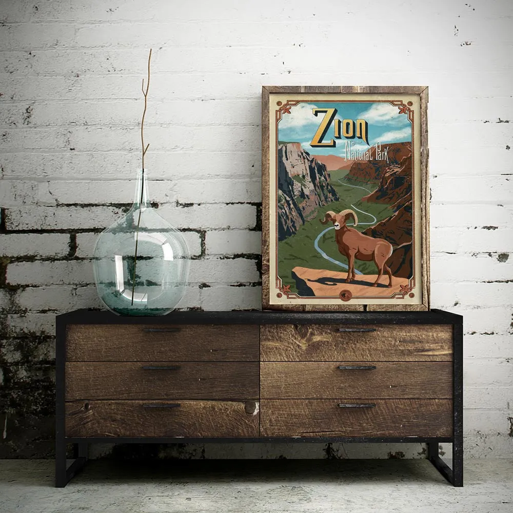 Zion National Park Poster